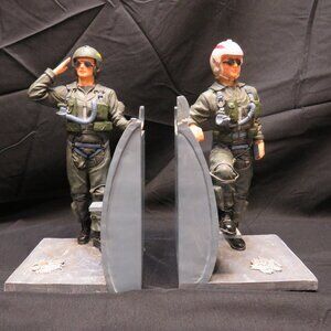 U. S. Army Fighter Pilot Bookends